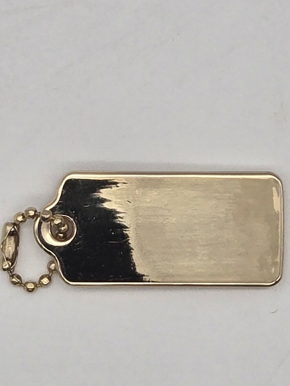 Coach Thick Gold 1.75" Metal Hangtag - Picture 2 of 11